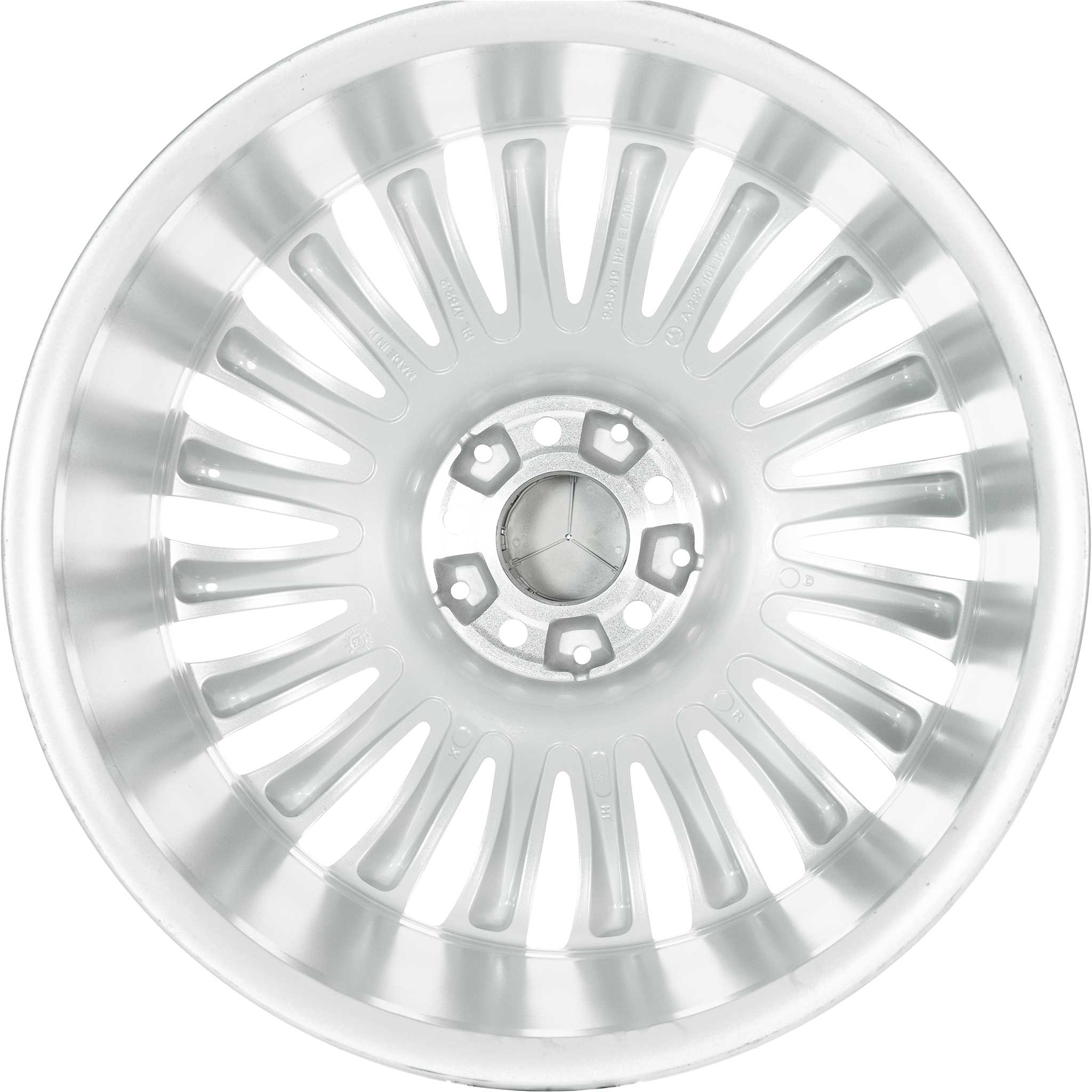 Mercedes Multispoke [222-19] Vanadium Silver Alloy Wheel Product Image #3