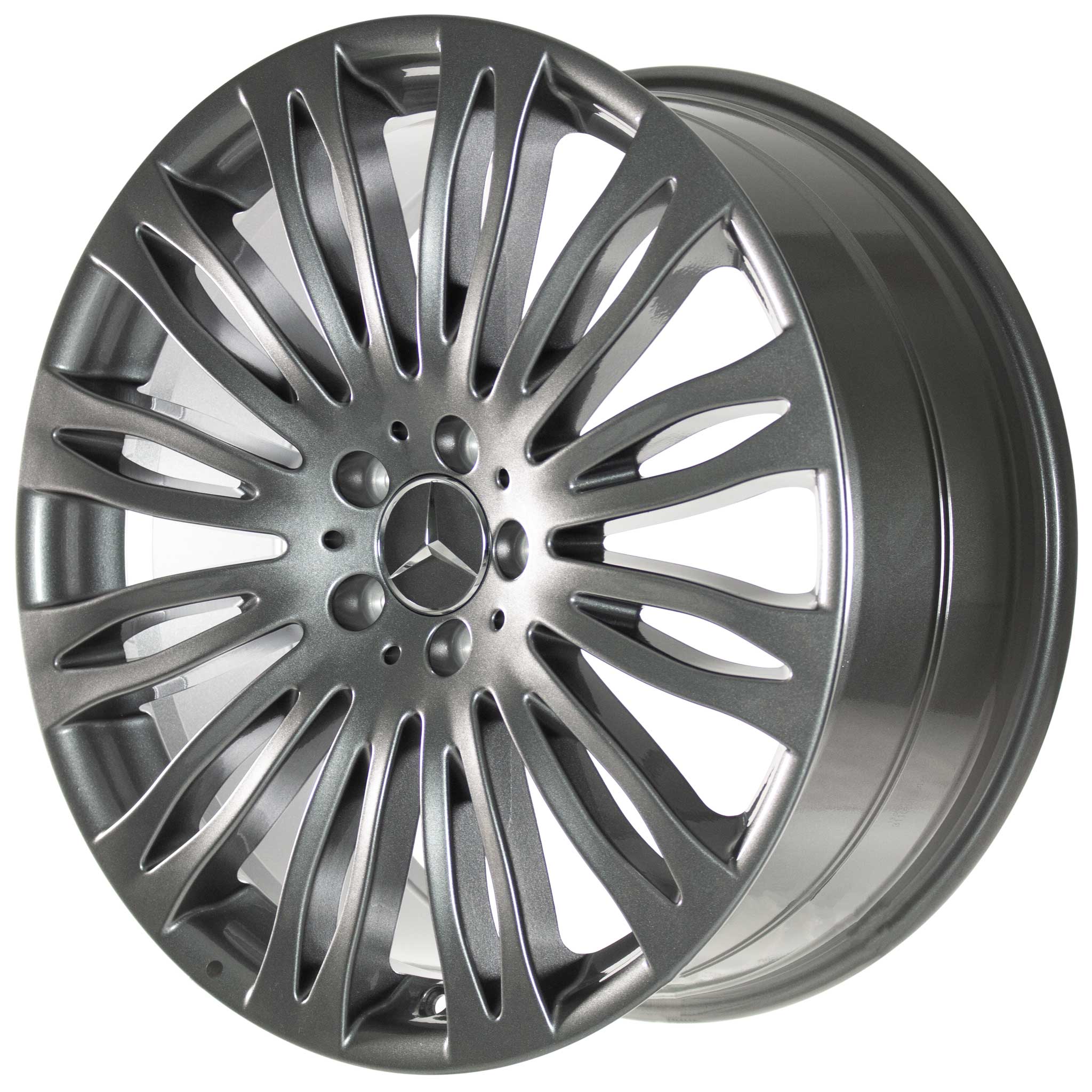 Mercedes Multispoke [222-20] Himalaya Grey Alloy Wheel Product Image #2