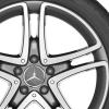 Mercedes 5 Twin Spoke [222-18] Himalaya Grey with High Sheen Wheel Img 2