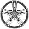 Mercedes 5 Twin Spoke [222-18] Himalaya Grey with High Sheen Wheel Img 1