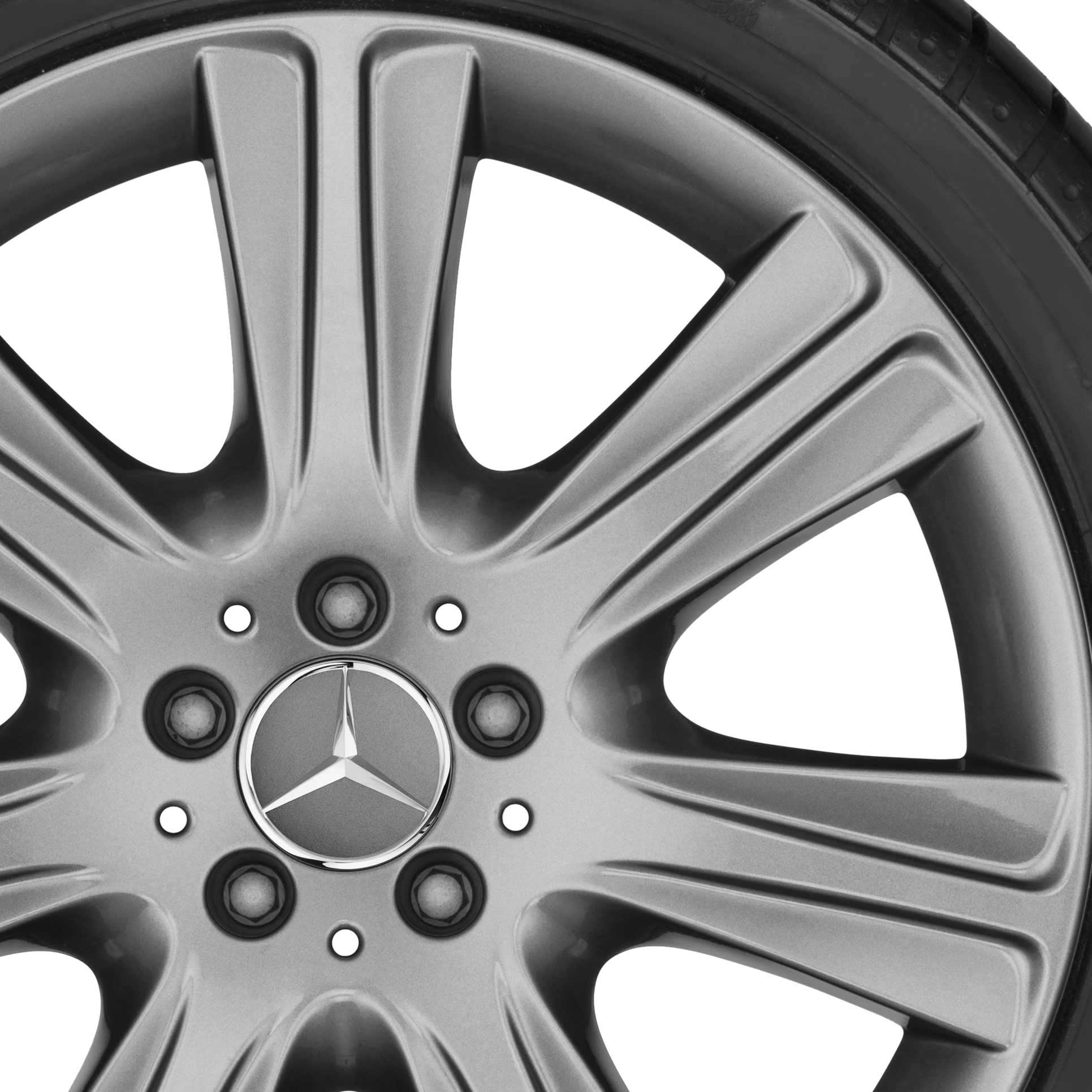 Mercedes 7 Spoke [222-19] Himalaya Grey Alloy Wheel Product Image #2