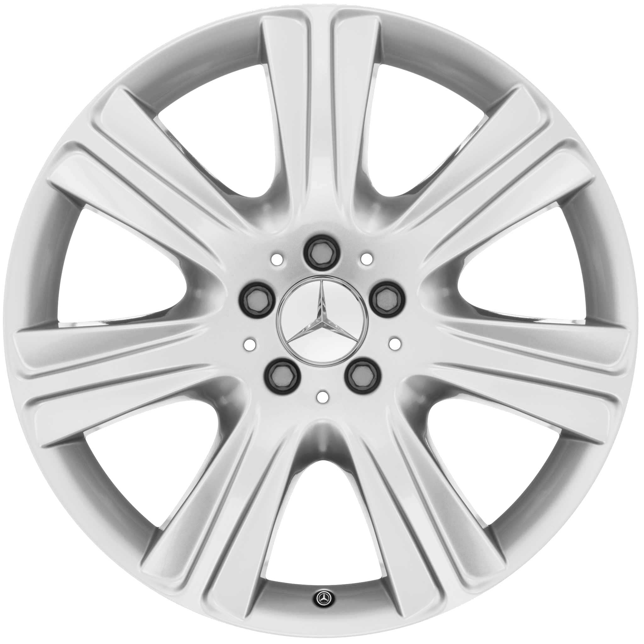 Mercedes 7 Spoke [222-19] Vanadium Silver Alloy Wheel Product Image #1