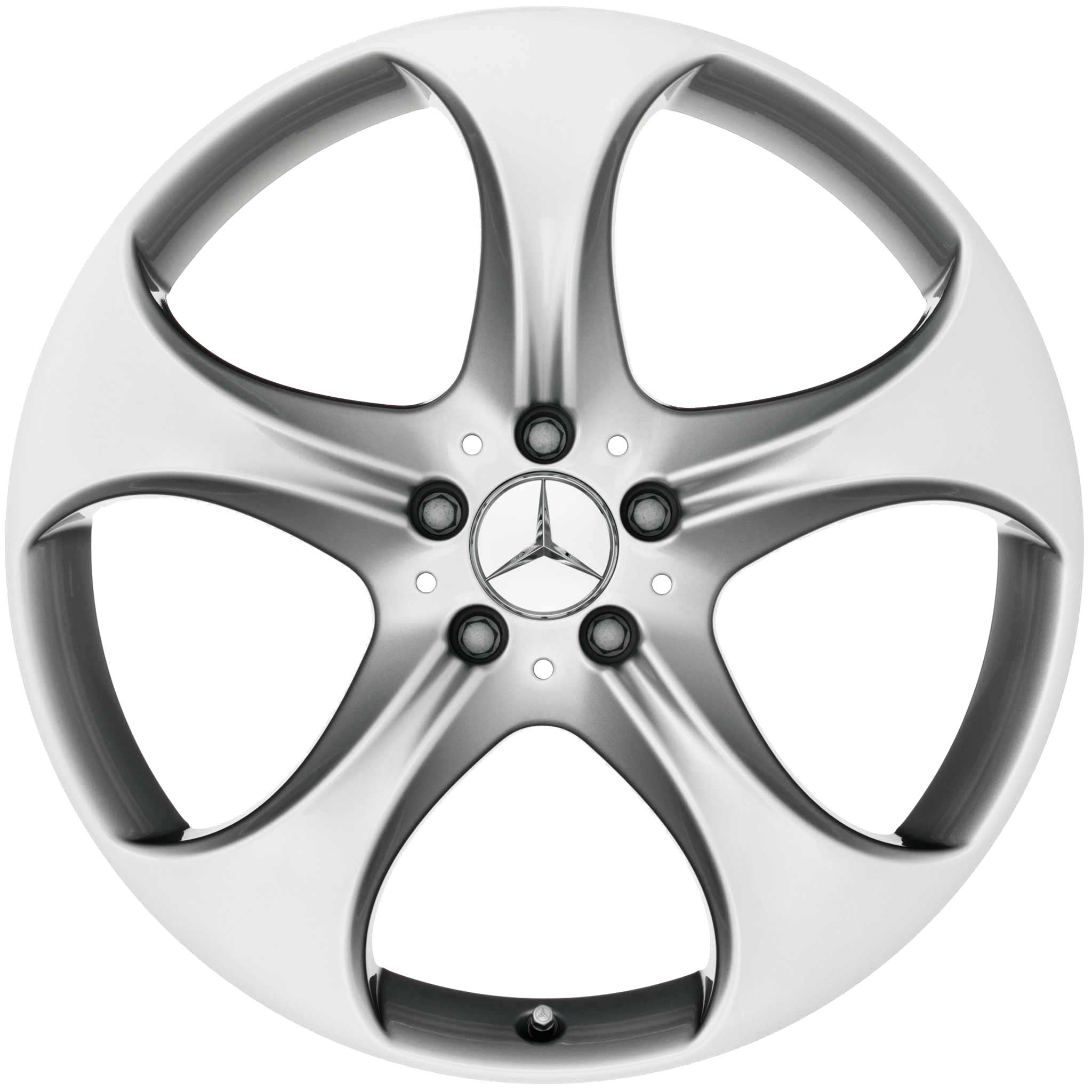 Mercedes 5 Spoke [222-20] Thulium Silver Alloy Wheel Product Image #1