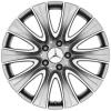 Mercedes 10 Spoke [222-18] Himalaya Grey with High Sheen Wheel Img 1