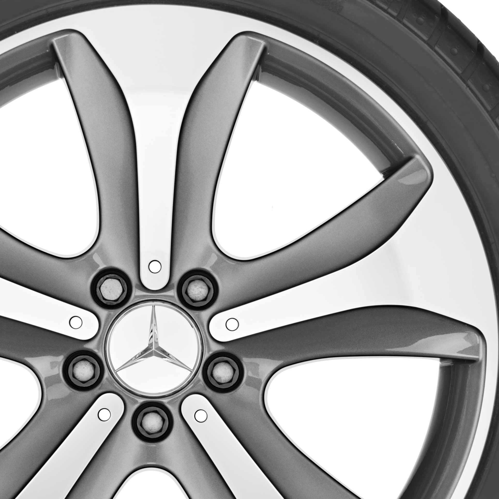 Mercedes 5 Spoke [222-19] Tremolite Metallic with High Sheen Alloy Wheel Product Image #2