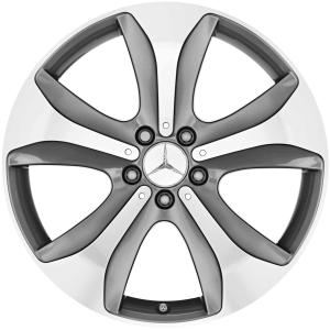 Mercedes 5 Spoke [222-19] Tremolite Metallic with High Sheen Alloy Wheel for Mercedes S-Class A217 - Sizes 19in