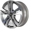 Mercedes 5 Twin Spoke [222-18] Himalaya Grey with High Sheen Wheel Img 2