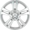 Mercedes 5 Twin Spoke [222-18] Vanadium Silver Wheel Img 1