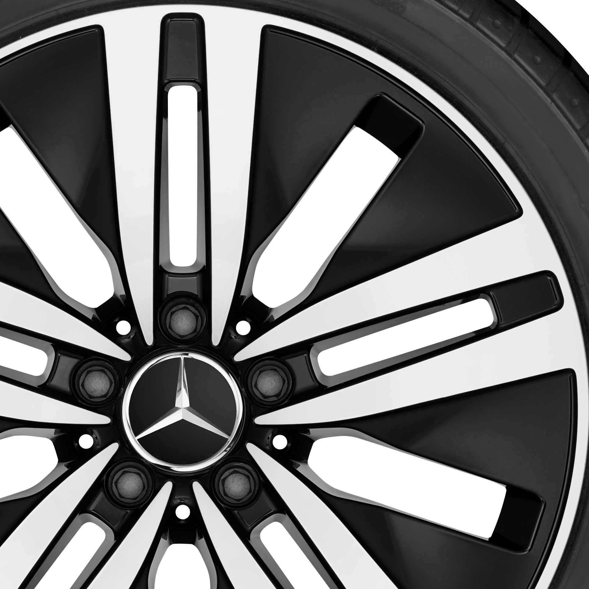 Mercedes 5 Twin Spoke [222-18] Gloss Black with High Sheen Alloy Wheel Product Image #2