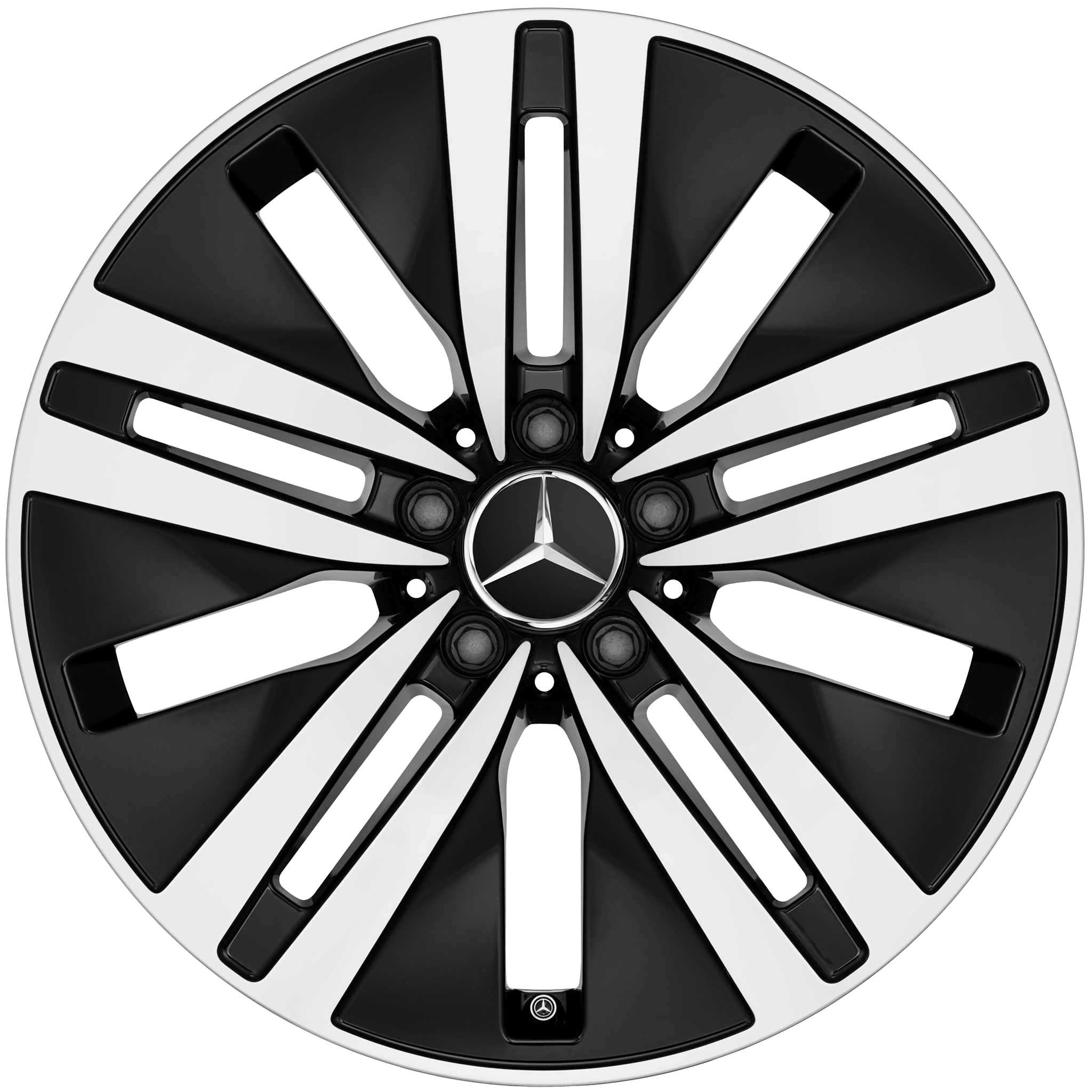 Mercedes 5 Twin Spoke [222-18] Gloss Black with High Sheen Alloy Wheel Product Image #1