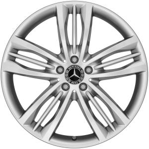 Mercedes 5 Triple Spoke [222-20] Thulium Silver Alloy Wheel for Mercedes S-Class X222 - Sizes 20in