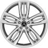Mercedes 5 Triple Spoke [222-20] Thulium Silver Wheel Img 1
