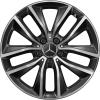Mercedes 5 Double Spoke [223-18] Gloss Back with High Sheen Wheel Img 1