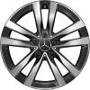 Mercedes 5 Double Spoke [223-19] Gloss Back with High Sheen Wheel Img 1