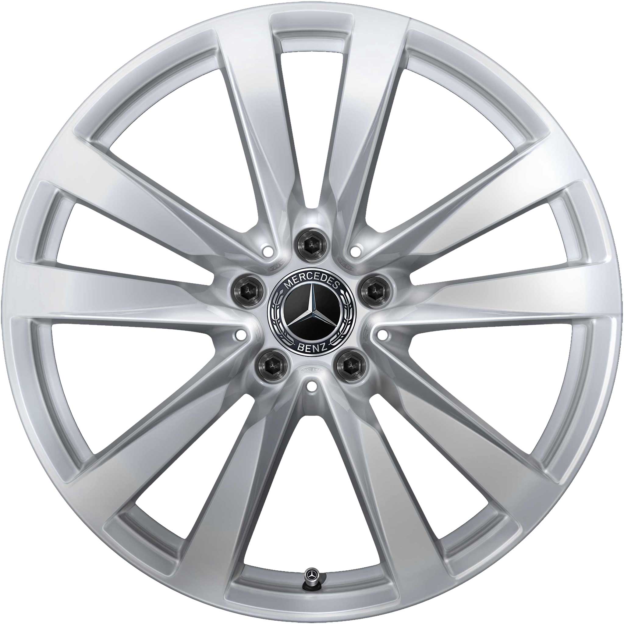 Mercedes 5 Double Spoke [223-19] Vanadium Silver Alloy Wheel Product Image #1