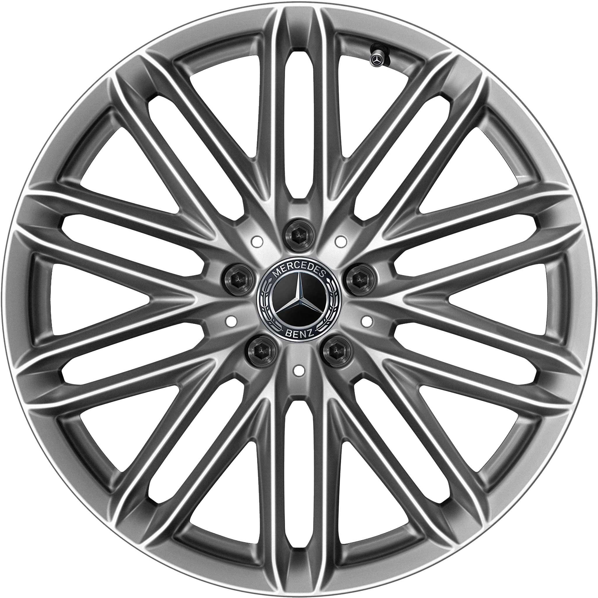 Mercedes 10 Double Spoke [223-19] Thulium Silver Alloy Wheel Product Image #1