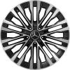 Mercedes 10 Double Spoke [223-20] Gloss Back with High Sheen Wheel Img 1