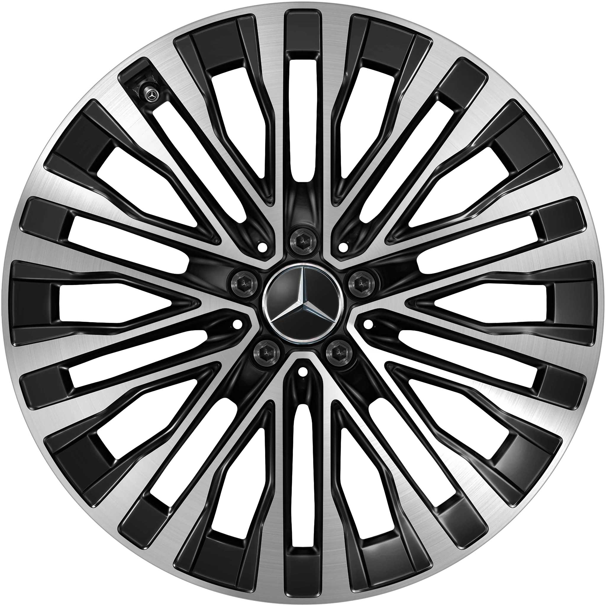 Mercedes 10 Double Spoke [223-20] Gloss Back with High Sheen Alloy Wheel Product Image #1