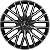 Mercedes 10 Y Spoke [223-20] Gloss Back with High Sheen Wheel Img 1
