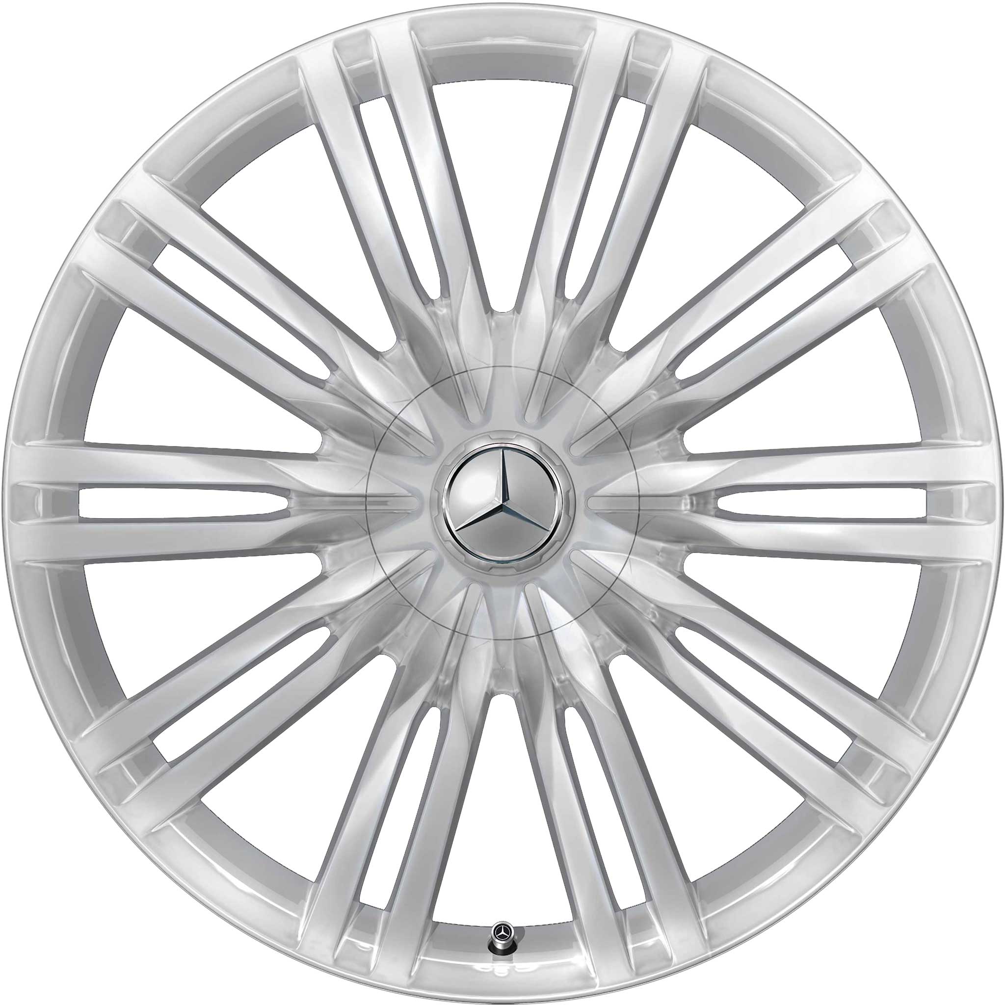 Mercedes 10 Double Spoke [223-20] Clear Lacquer with High Sheen Alloy Wheel Product Image #1