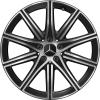 Mercedes 5 Double Spoke [223-19] Gloss Back with High Sheen Wheel Img 1