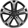 Mercedes 5 Double Spoke [223-19] Gloss Back with High Sheen Wheel Img 1