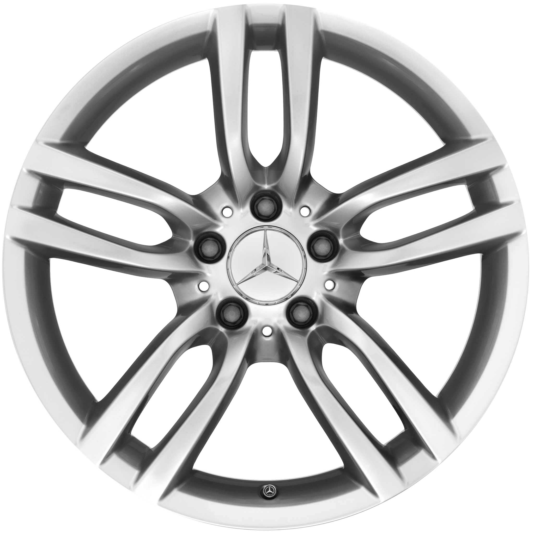 Mercedes 5 Twin Spoke [231-18] Vanadium Silver Alloy Wheel Product Image #1