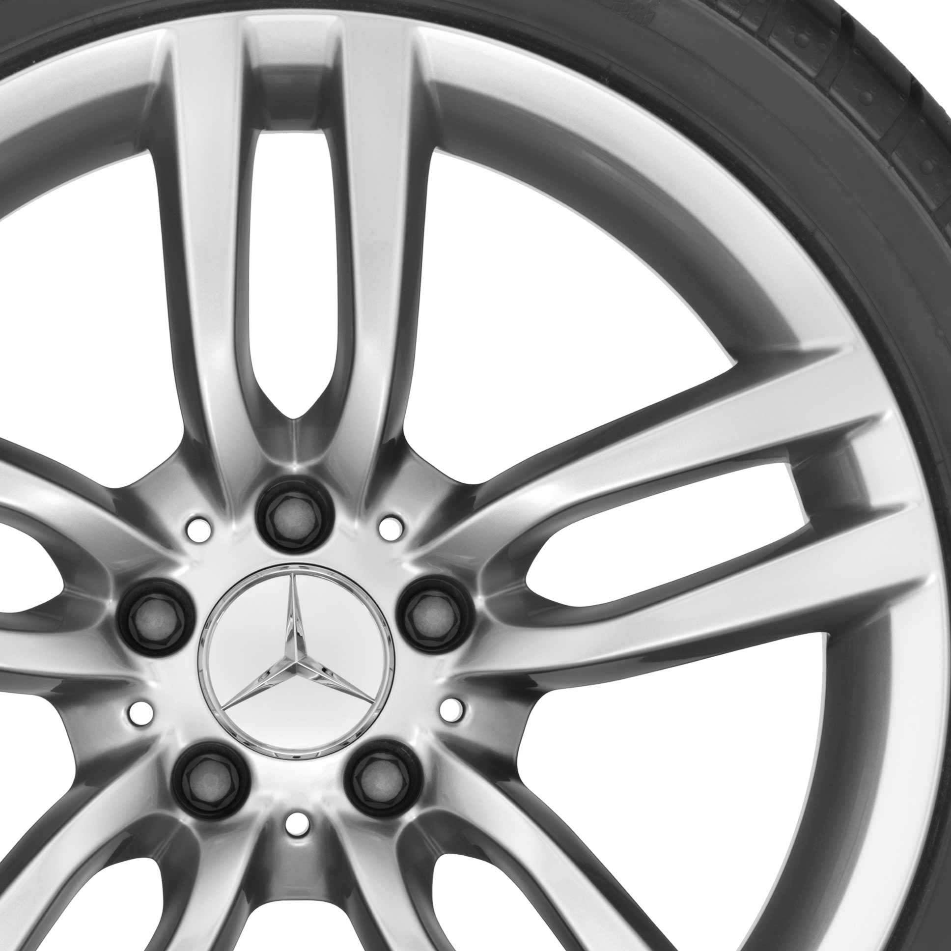 Mercedes 5 Twin Spoke [231-18] Vanadium Silver Alloy Wheel Product Image #2