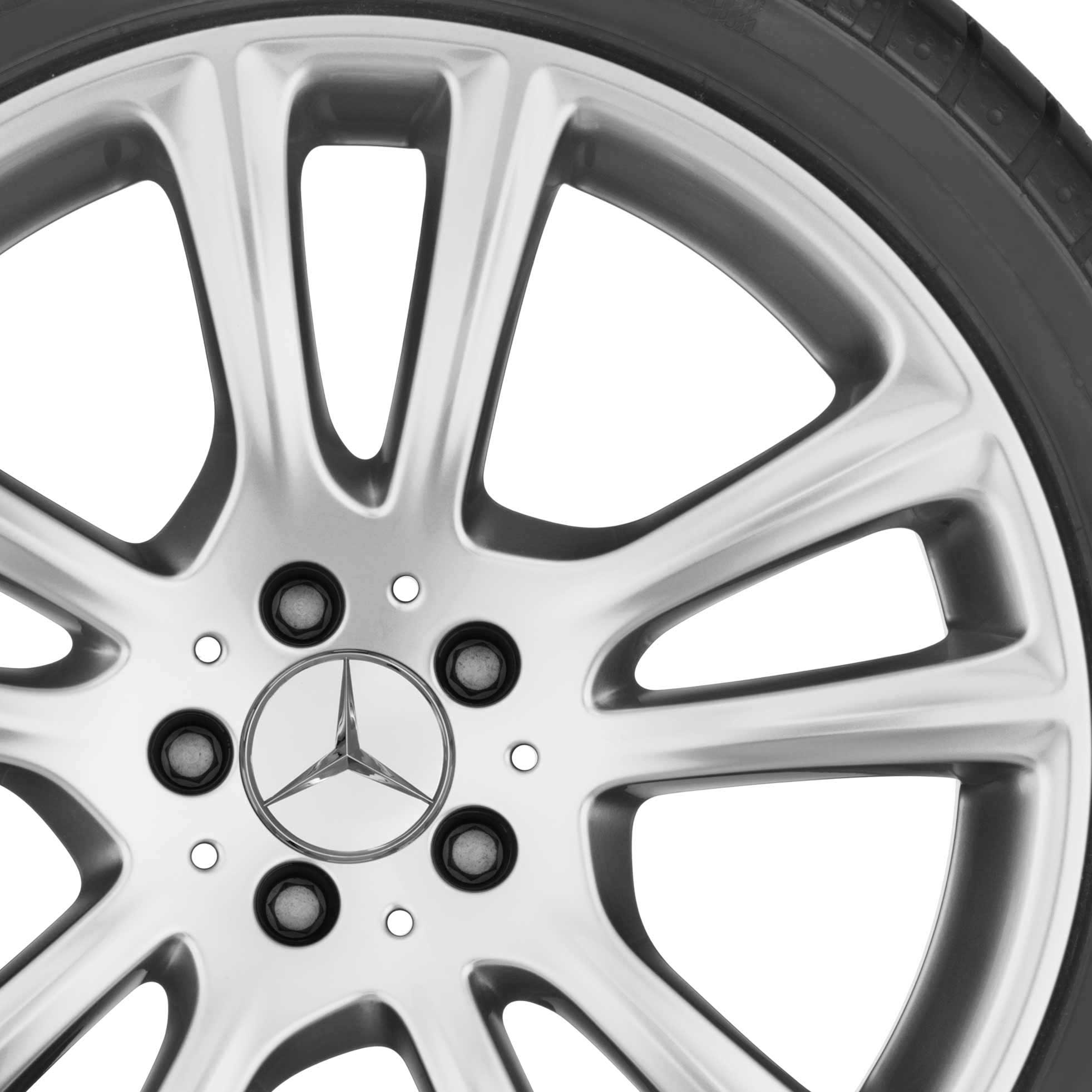 Mercedes 5 Twin Spoke [231-19] Vanadium Silver Alloy Wheel Product Image #2