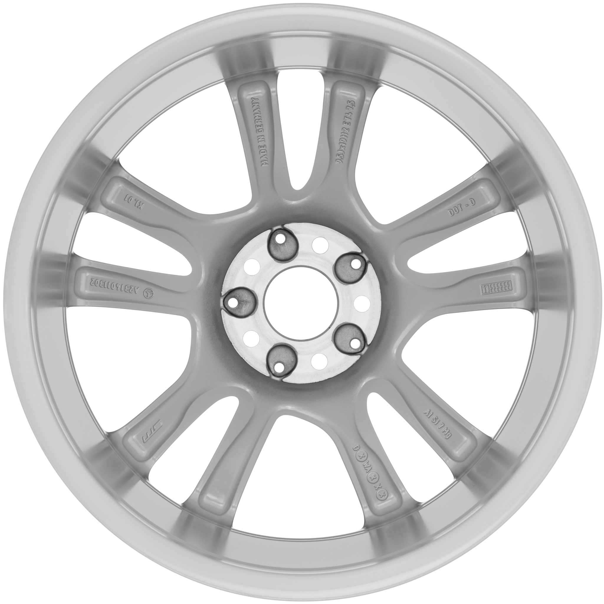 Mercedes 5 Twin Spoke [231-19] Vanadium Silver Alloy Wheel Product Image #3