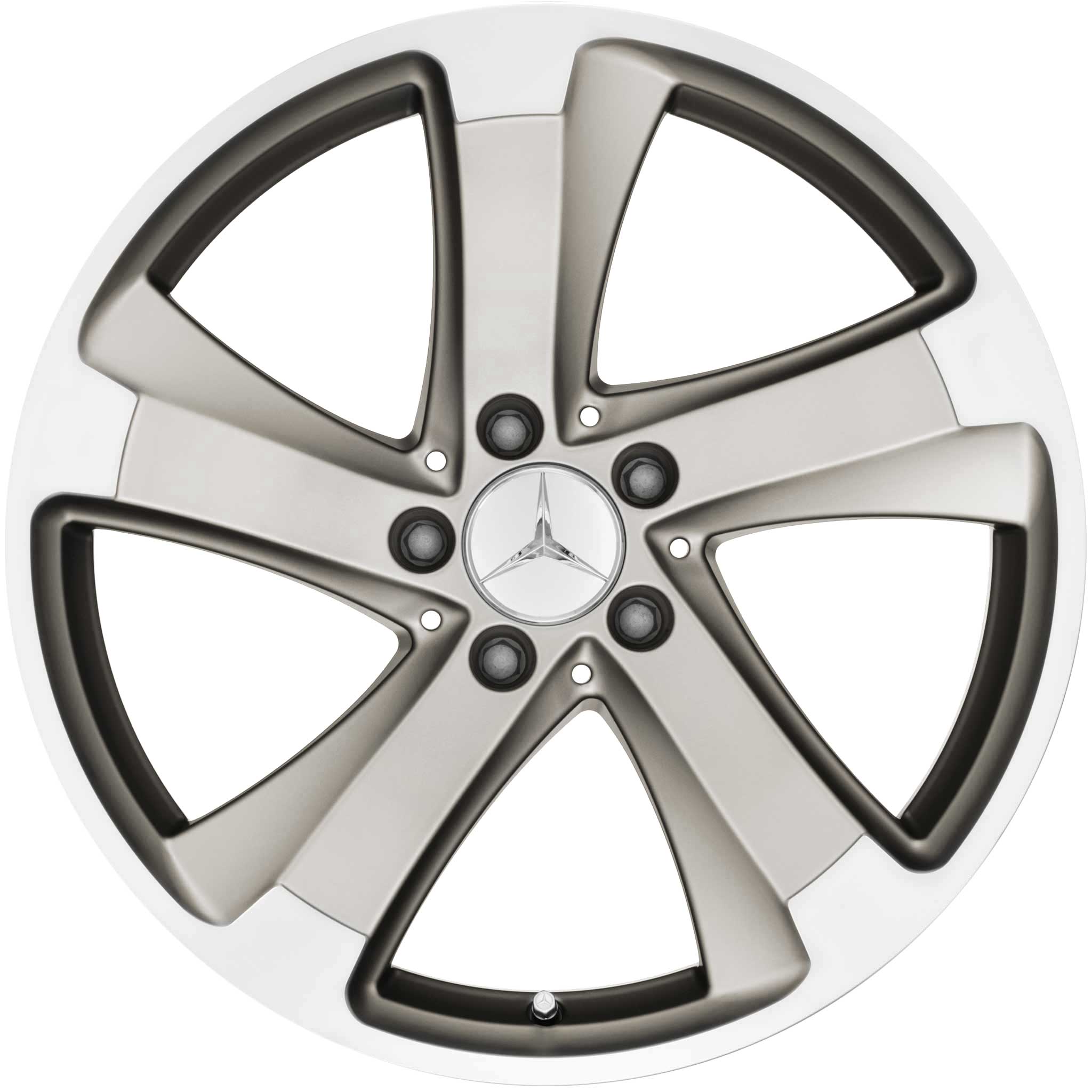 Mercedes 5 Spoke [231-18] Satin Silver Alloy Wheel Product Image #1