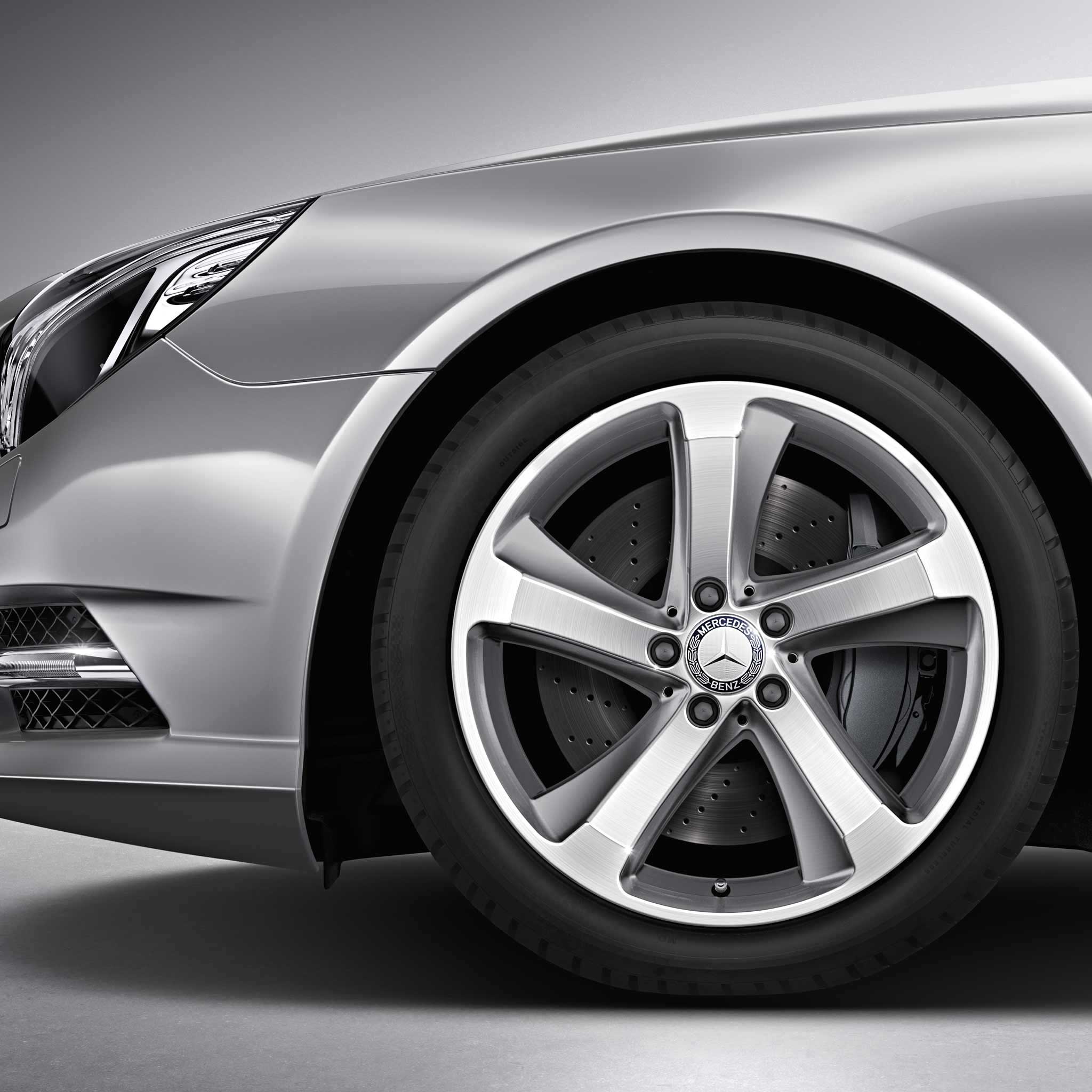 Mercedes 5 Spoke [231-18] Satin Silver Alloy Wheel Product Image #3