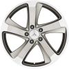 Mercedes 5 Spoke [231-18] Satin Silver Wheel Img 1