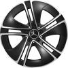 Mercedes 5 Spoke [236-19] Gloss Back with High Sheen Wheel Img 1
