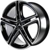 Mercedes 5 Twin Spoke [238-19] Gloss Black with High Sheen Wheel Img 2