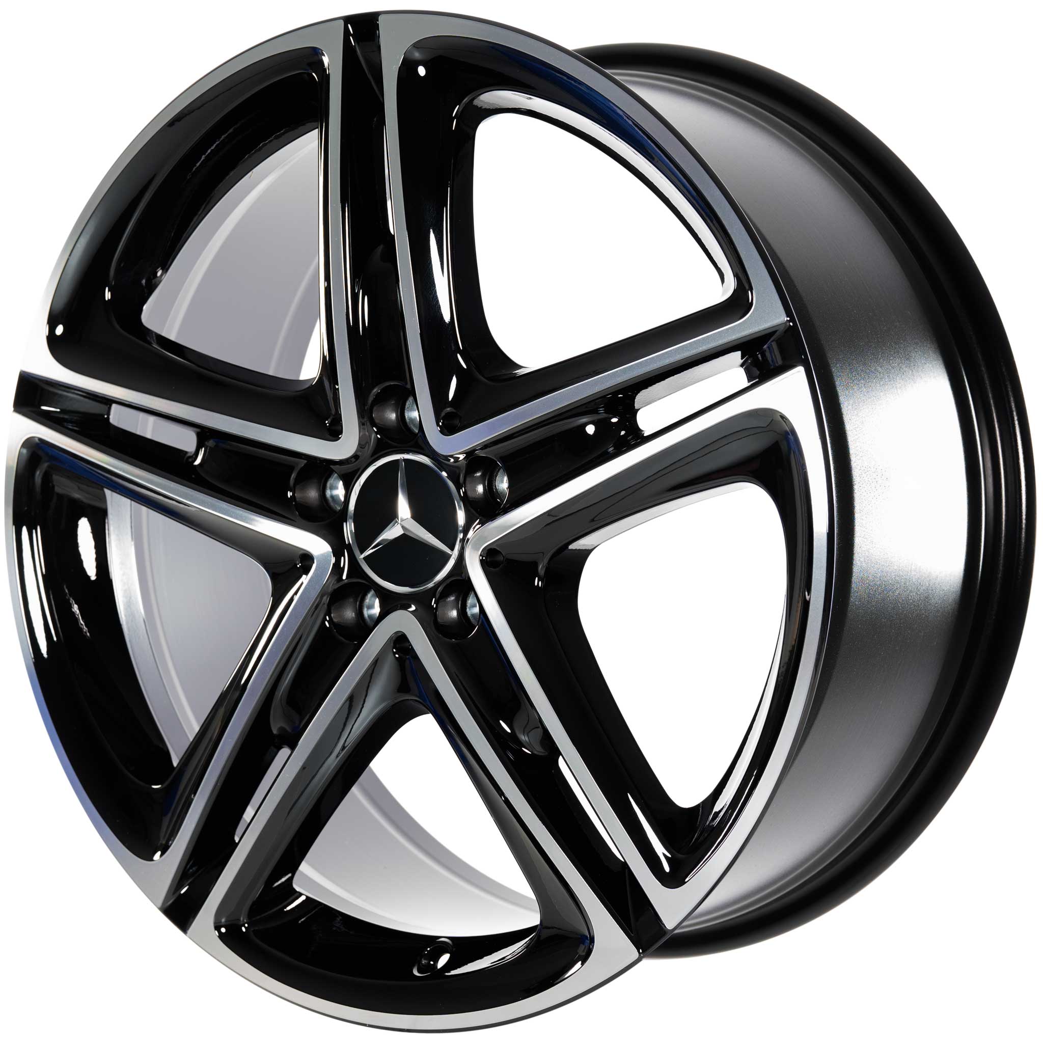Mercedes 5 Twin Spoke [238-19] Gloss Black with High Sheen Alloy Wheel Product Image #2