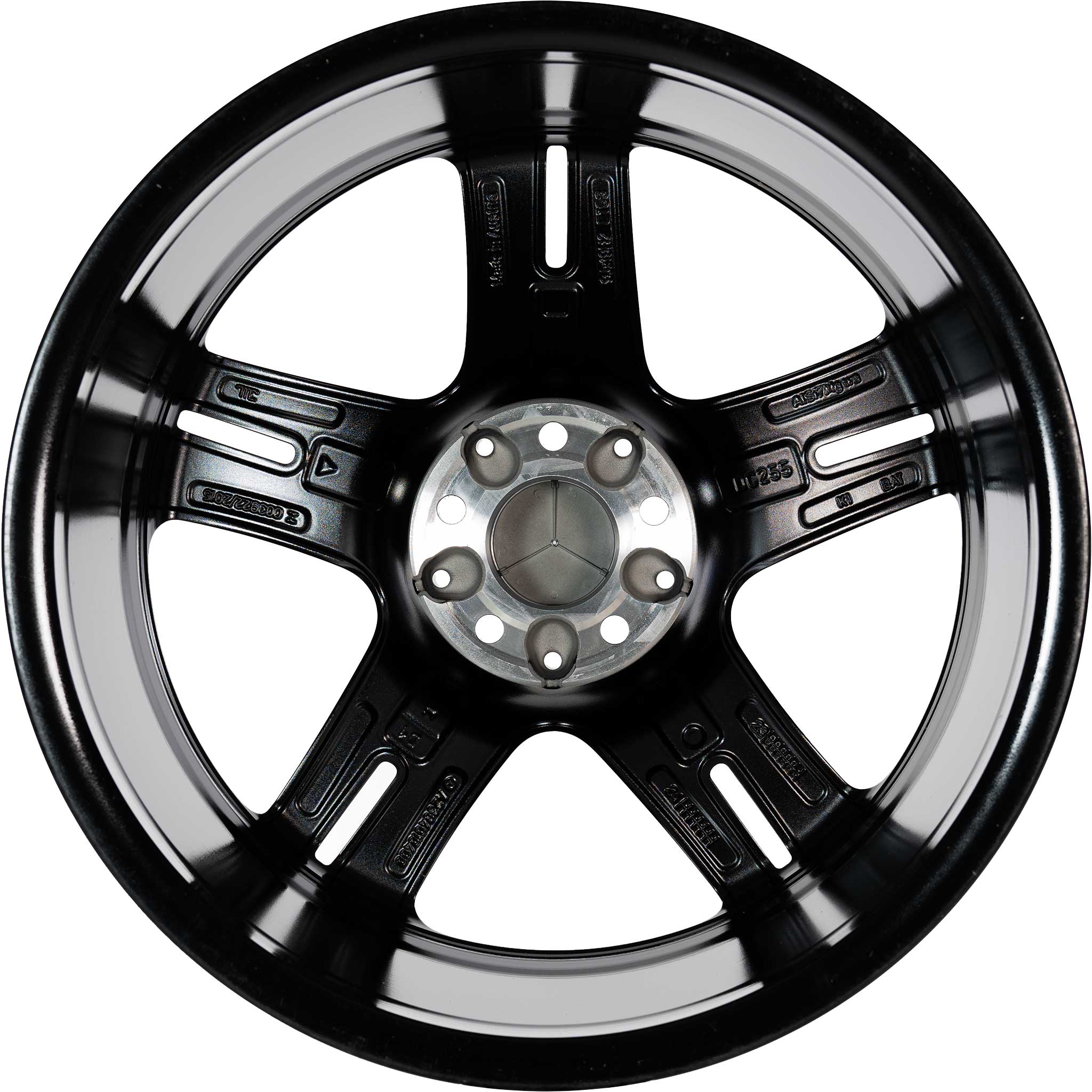 Mercedes 5 Twin Spoke [238-19] Gloss Black with High Sheen Alloy Wheel Product Image #3