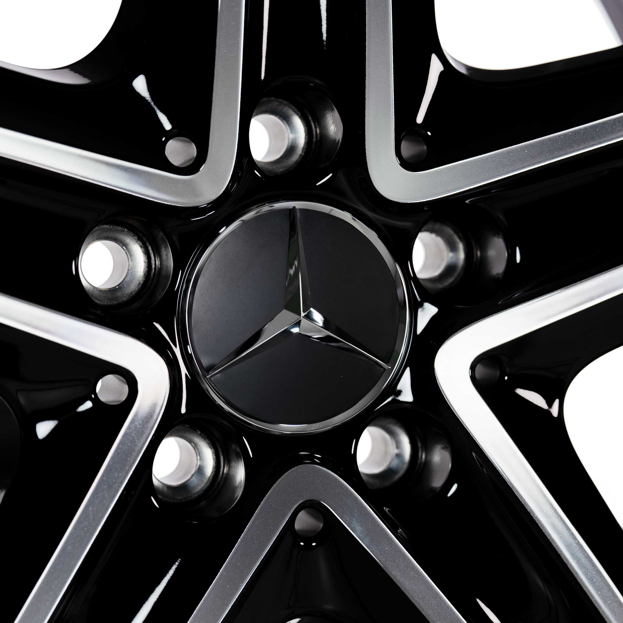 Mercedes 5 Twin Spoke [238-19] Gloss Black with High Sheen Alloy Wheel Product Image #4