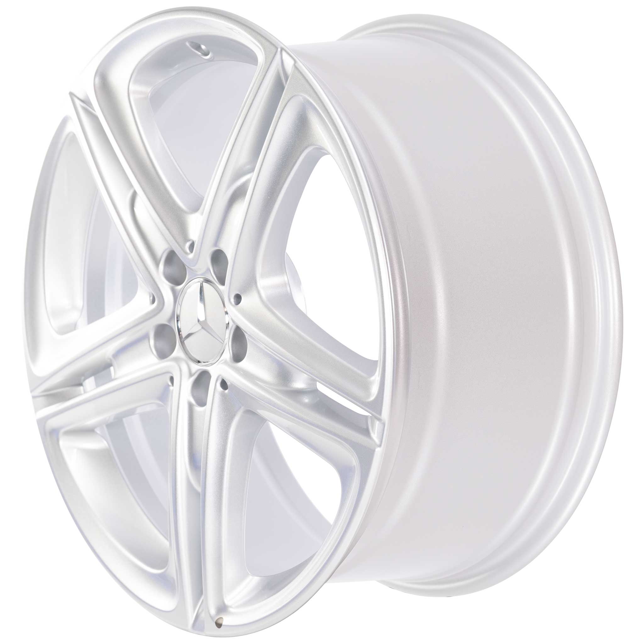 Mercedes 5 Twin Spoke [238-19] Vanadium Silver Alloy Wheel Product Image #2