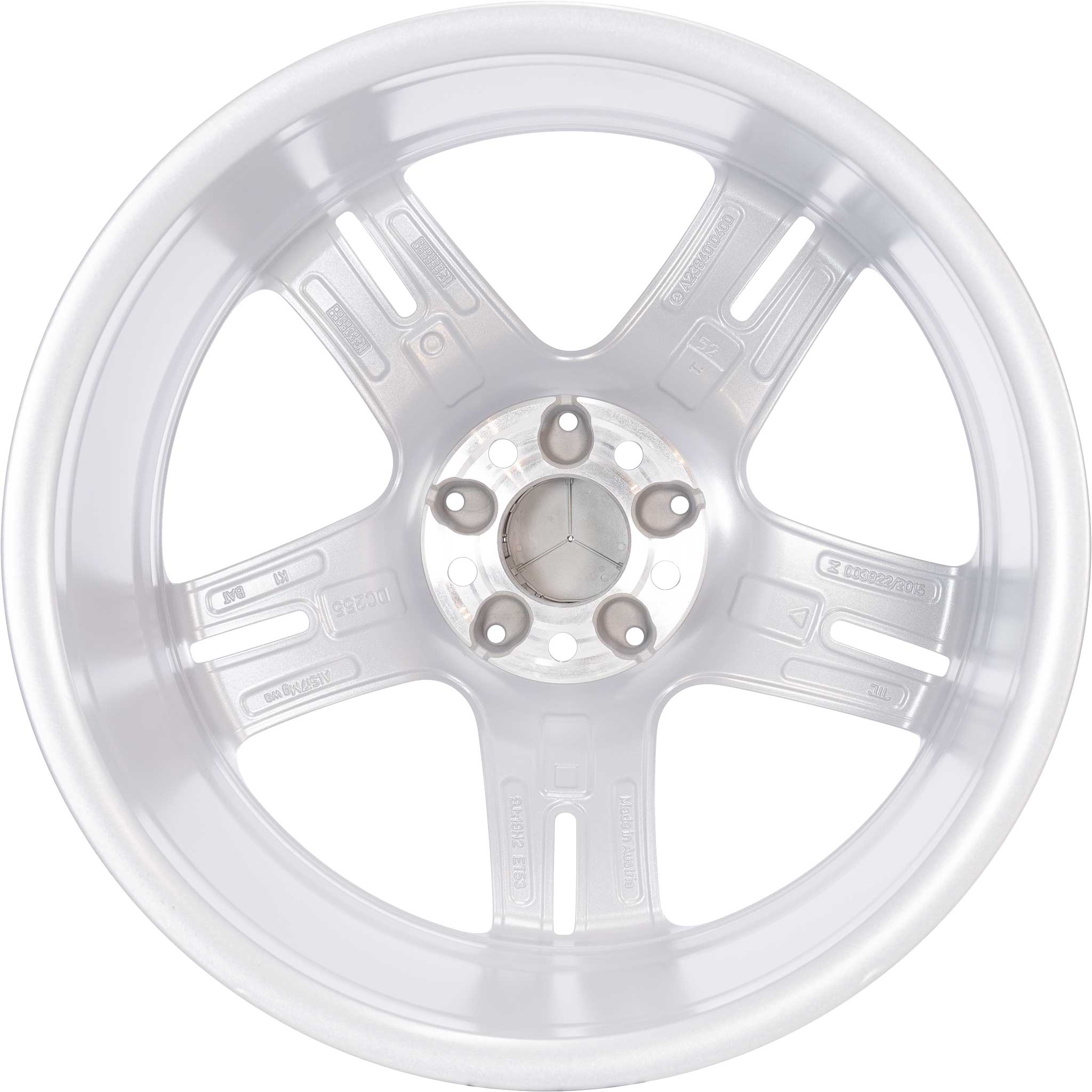 Mercedes 5 Twin Spoke [238-19] Vanadium Silver Alloy Wheel Product Image #3