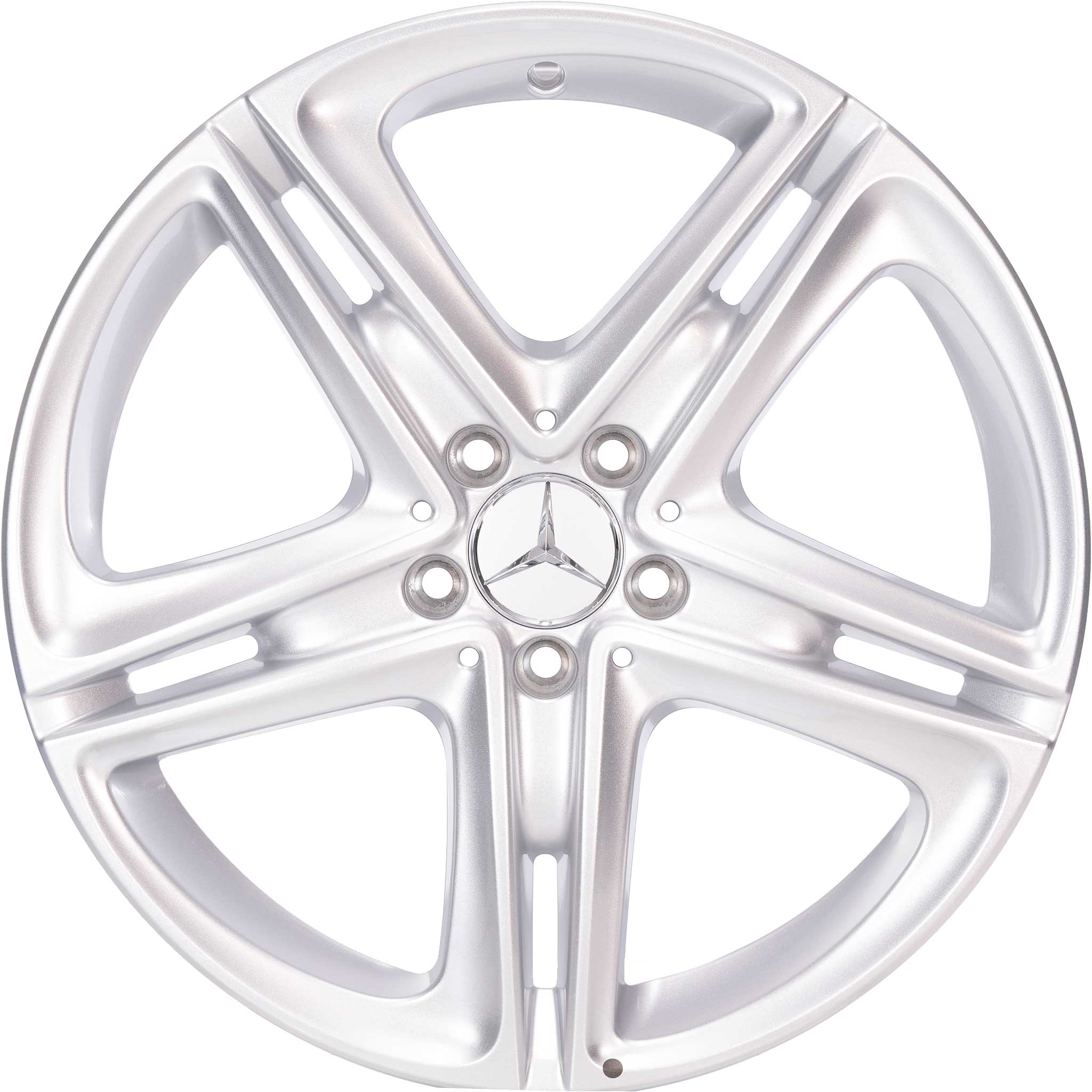 Mercedes 5 Twin Spoke [238-19] Vanadium Silver Alloy Wheel Product Image #1