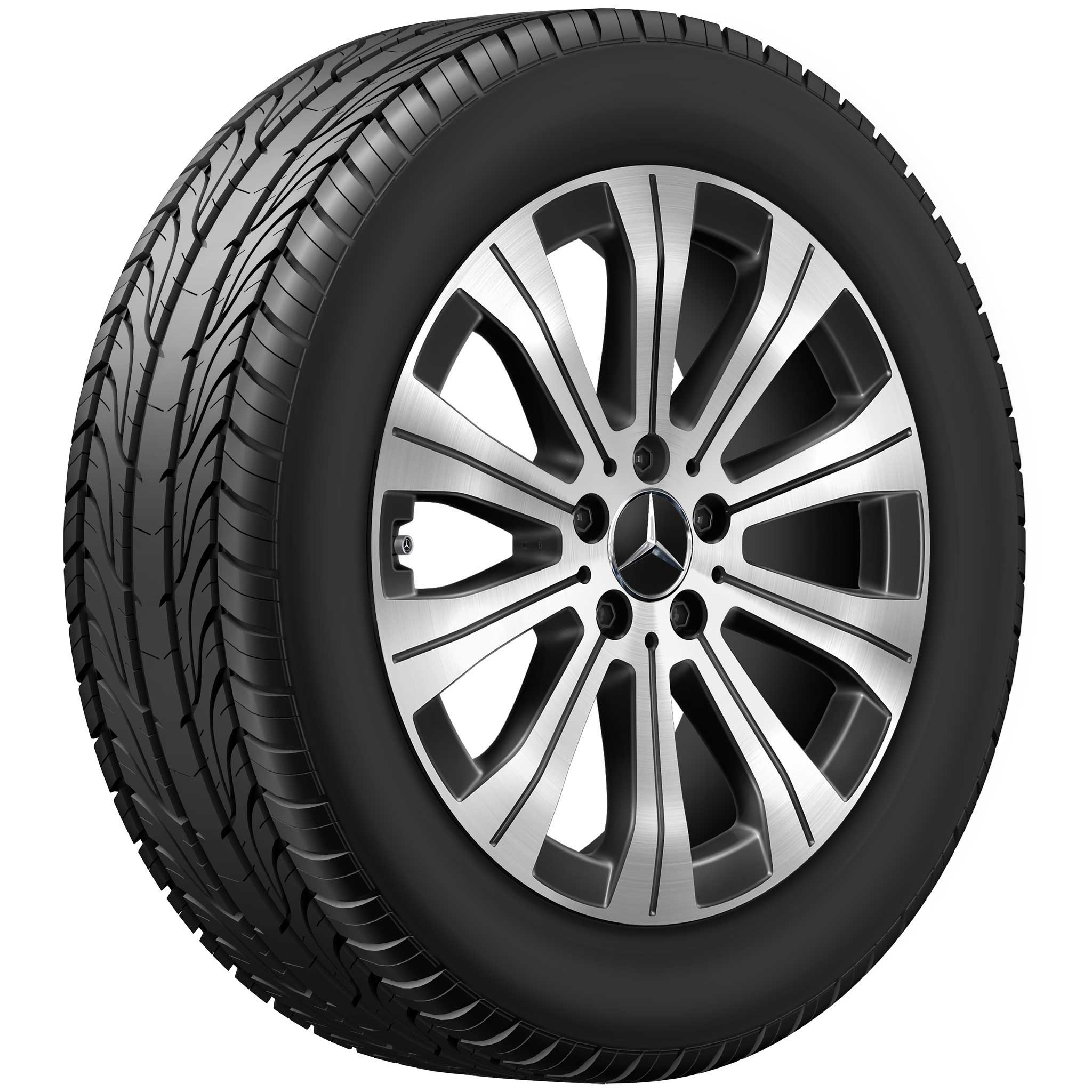 Mercedes 10 Spoke [243-18] Gloss Back with High Sheen Alloy Wheel Product Image #2