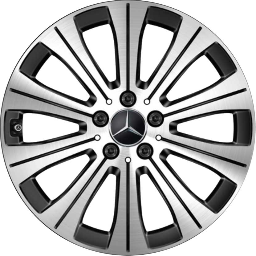 Mercedes 10 Spoke [243-18] Gloss Back with High Sheen Alloy Wheel Product Image #1