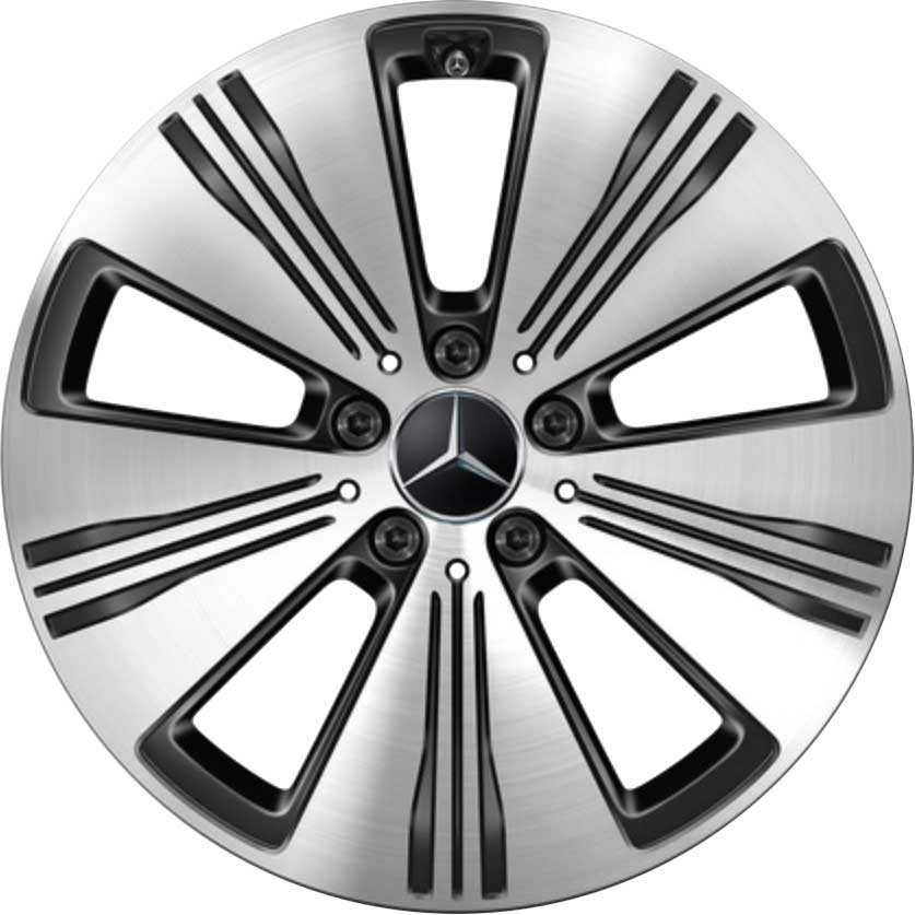 Mercedes 5 Spoke [243-18] Gloss Back with High Sheen Alloy Wheel Product Image #1