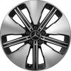Mercedes 5 Spoke [243-18] Gloss Back with High Sheen Wheel Img 1