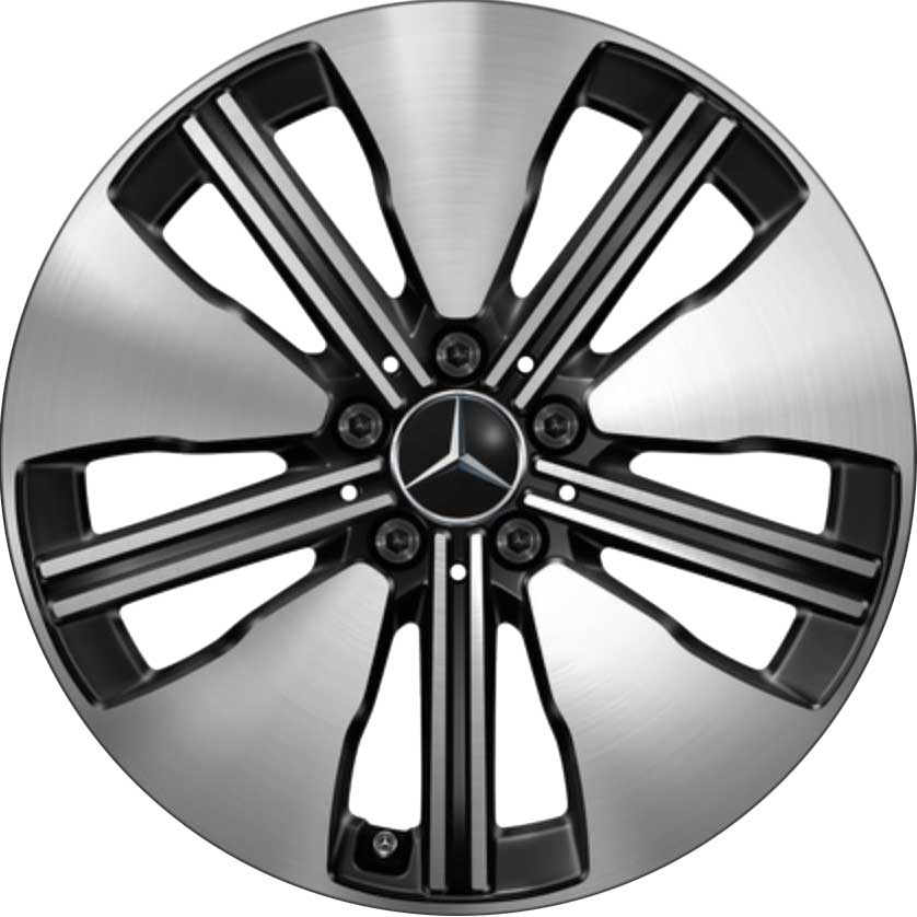 Mercedes 5 Spoke [243-18] Gloss Back with High Sheen Alloy Wheel Product Image #1