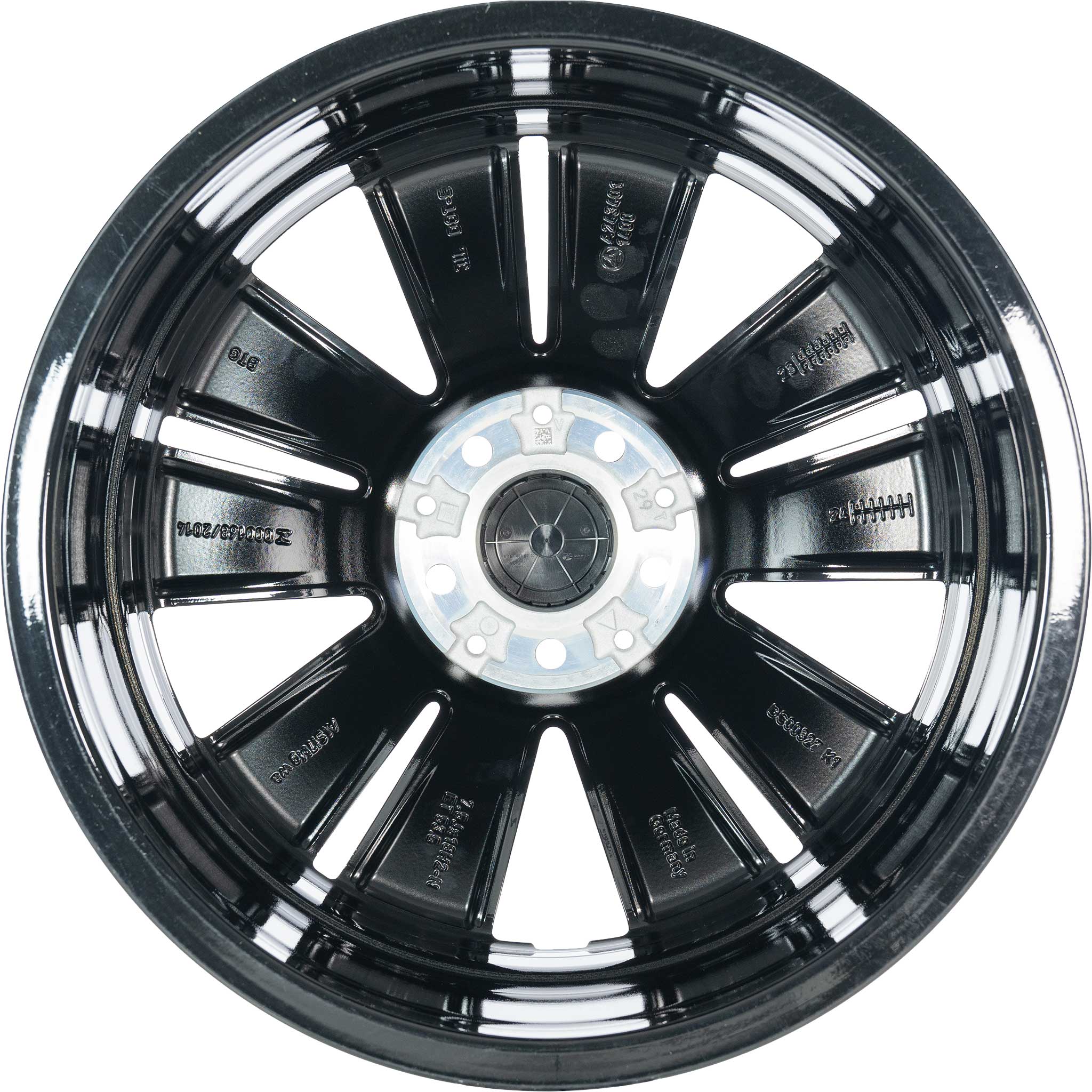 Mercedes 5 Double Spoke [243-18] Gloss Back with High Sheen Alloy Wheel Product Image #3