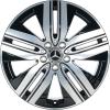 Mercedes 5 Double Spoke [243-18] Gloss Back with High Sheen Wheel Img 1
