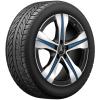 Mercedes 5 Spoke [243-19] Black and Blue Details with High Sheen Wheel Img 2