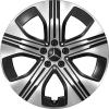 Mercedes 5 Spoke [243-19] Gloss Back with High Sheen Wheel Img 1